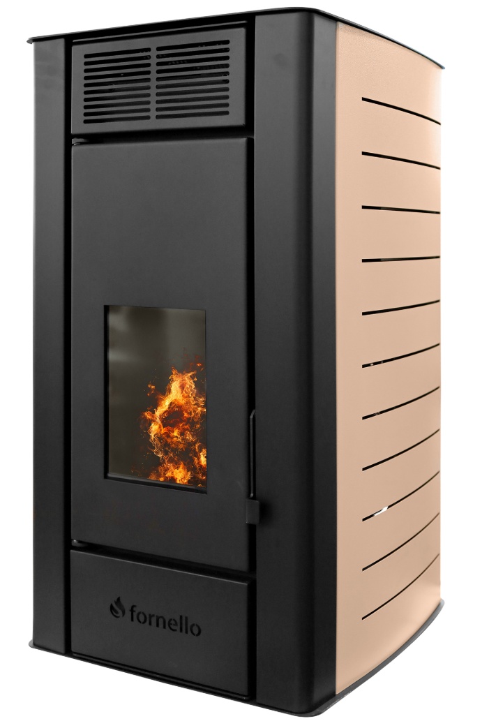 Termosemineu pe peleti Fornello SERENA W25, 25 kW, complet echipat