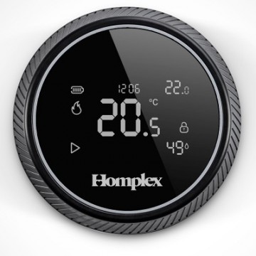 Poza Termostat ambiental programabil inteligent Homplex NX1, wireless, control prin internet, Negru. Poza 6545