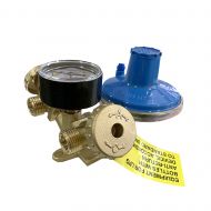 Poza Microcentralina GPL Tecnogas pentru 2 butelii, cu regulator GPL 7kg/h, manometru si 2 racorduri flexibile CH25/CH25. Poza 6778