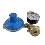 Poza Microcentralina GPL Tecnogas pentru 2 butelii, cu regulator GPL 7kg/h, manometru si 2 racorduri flexibile CH25/CH25. Poza 6779