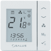 Poza Termostat pentru ventiloconvector SALUS FC600, alb, montaj în doză