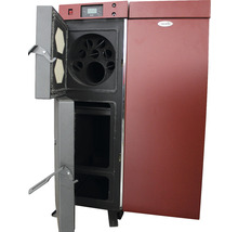Poza Centrala termica mixta lemn si peleti, Fornello Tera 28 KW, aprindere electrica peleti, fara modificari la schimbarea combustibilului, buncar 95 kg. Poza 7519