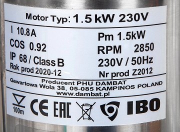 Poza Pompa submersibila IBO Dambat 4SDM6/10