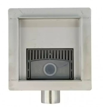 Poza Rigola dus patrata GEHLER ONDA din inox SQ-03, 13cm