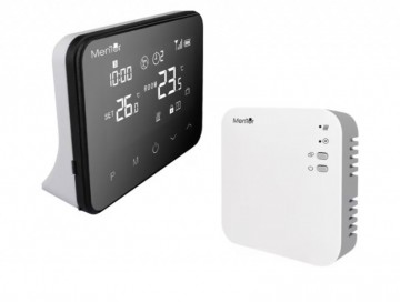 Poza Termostat digital REECOMER TW-08-P fara fir, programabil, touch screen, Wi-Fi