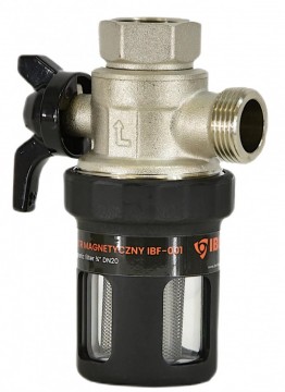 Poza Filtru antimagnetita IBO IF01, 3/4, 7.000 Gauss, vas transparent, filtru inox
