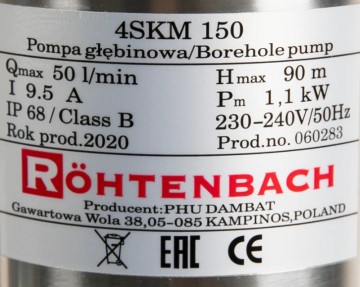 Poza Pompa submersibila IBO Dambat Rothenbach 4 SKM100 ,15 m cablu