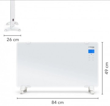 Poza Convector electric din sticla TROTEC Design TCH 2010E, 2000W, alb