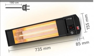 Poza Incalzitor electric cu infrarosii, TROTEC IR2010S, 2000 W