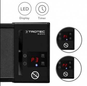 Poza  Incalzitor electric cu infrarosii, TROTEC IR2010S, 2000 W