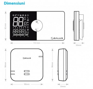 Poza Termostat proframabil fara fir, Salus 091Pro-RF