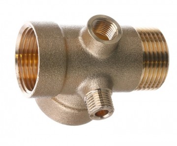 Poza Racord hidrofor, cu 5 cai, bronz, filet exterior, Ø 1