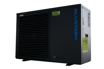 Poza Pompa de căldură aer-apă Blustark 8.3 kW R290 – Full DC Inverter, A+++, Wi-Fi, -25°C, Fornello, monofazata