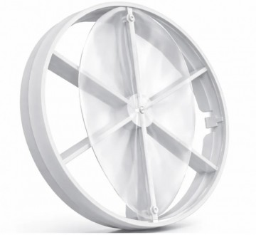 Poza Ventilator de baie Ecovent DECORA, Ø100, Super Silent, Panou Plexiglas schimbabil, Clapeta antiretur, Debit 93 m3/h, Garanție 5 ani, Negru Mat. Poza 9003
