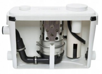Poza EINBACH Sanmatic PRO – Stație de pompare WC cu macerator 600W, Debit 150 l/min, 3 intrări