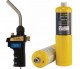 Pachet Arzator profesional cu aprindere piezo si maner DELKA pentru valve CGA600 + 2 Butelii gaz MAPP GAS PRO 400 gr. Poza 6873