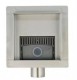 Rigola dus patrata GEHLER ONDA din inox SQ-03, 13cm
