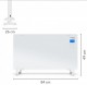 Convector electric din sticla TROTEC Design TCH 2010E, 2000W, alb