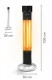 Incalzitor electric cu infrarosii, TROTEC IRS 2000 E, 2000 W