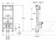 Rezervor compact încastrat ROCA Active WC One, 45.4 x 114 cm
